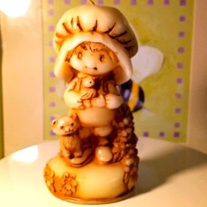 Hallmark Holly Hobbie carved candle